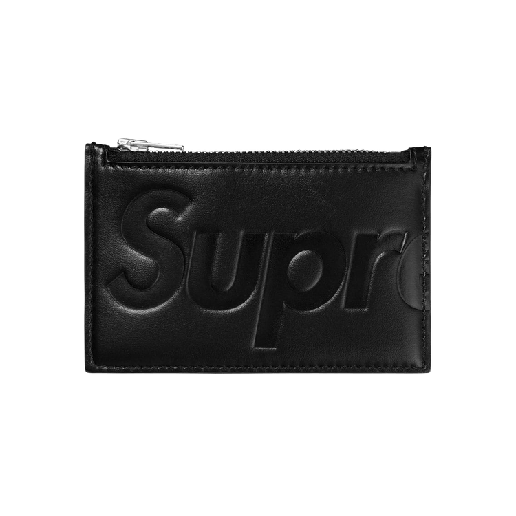 Buy Supreme Leather Zip Card Holder 'Black' - SS25B14 BLACK | GOAT