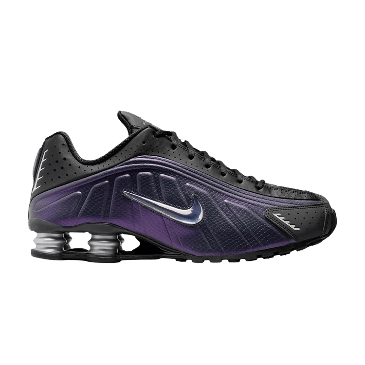 Кроссовки Nike Shox R4 'Black Metallic Silver Purple Dynasty'