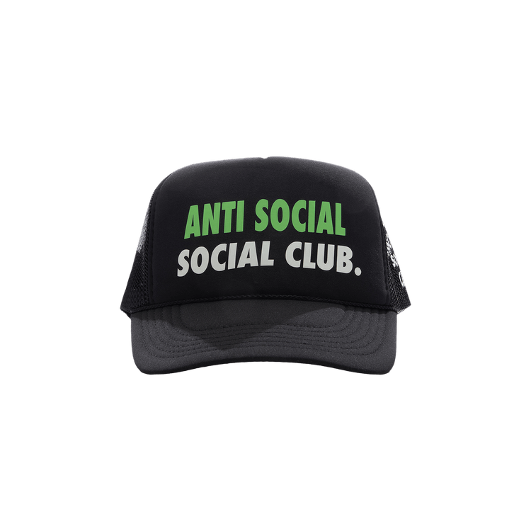 Buy Anti Social Social Club Spell Out Trucker Cap 'Black