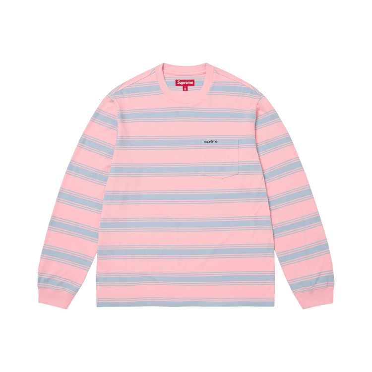 Buy Supreme Stripe Pocket Long-Sleeve Top 'Pink' - FW25KN54 PINK
