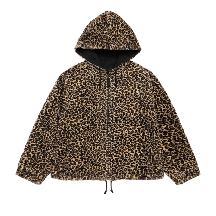 Buy Stussy Reversible Hooded Jacket 'Leopard' - 115919 LEOP | GOAT