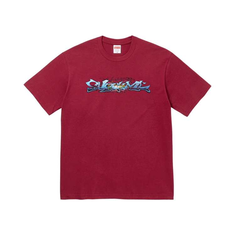 Buy Supreme Tag Tee 'Cardinal' - FW25T70 CARDINAL | GOAT