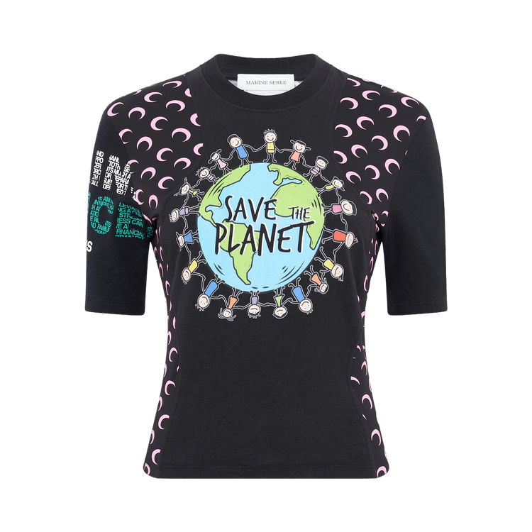 Buy Marine Serre Regenerated Graphic Jersey Baby Fit T-Shirt