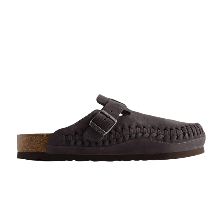 靴 Kithfor Birkenstock Suede Boston Braided Buy Kith x Birkenstock Boston Braided 'Rabbit Grey' - 1032161 | GOAT