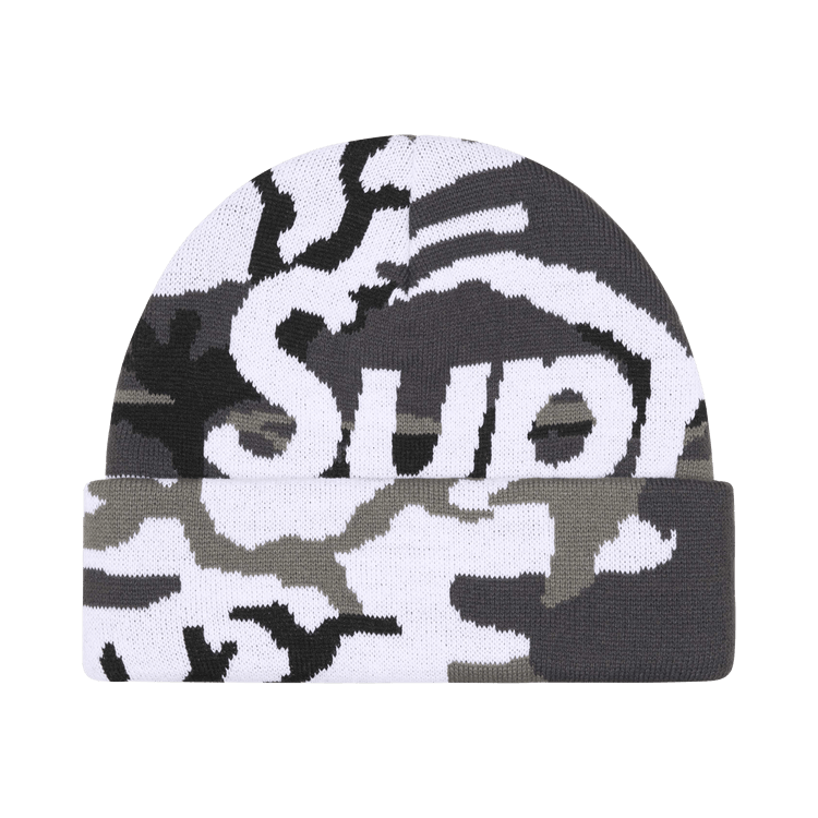Шапочка с большим логотипом Supreme Camo 