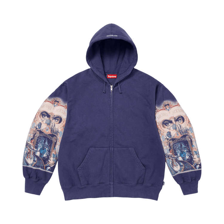 Толстовка с капюшоном Supreme Michael Jackson Dangerous на молнии 