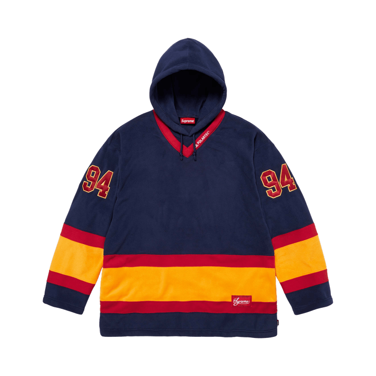 Buy Supreme Polartec Hooded Hockey Jersey 'Navy' - FW25KN27 NAVY