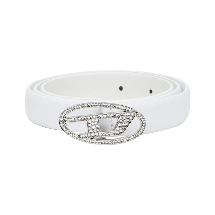 Buy Diesel B 1DR Strass 20 Belt 'White' - X09972 P6364 T1003 | GOAT