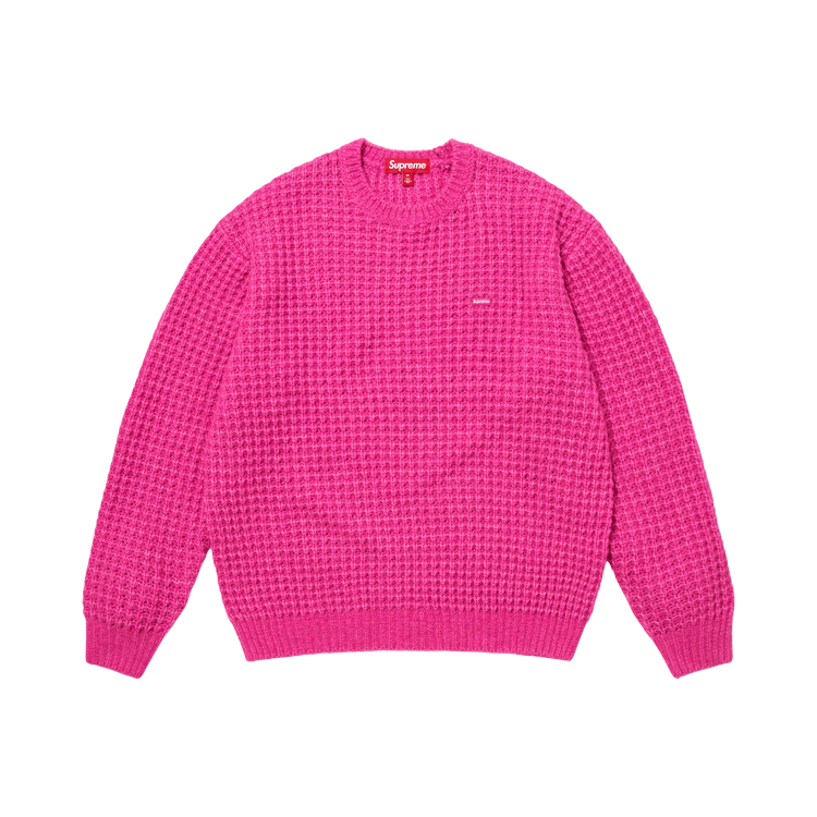 Buy Supreme Small Box Waffle Sweater 'Pink' - FW25SK21 PINK | GOAT