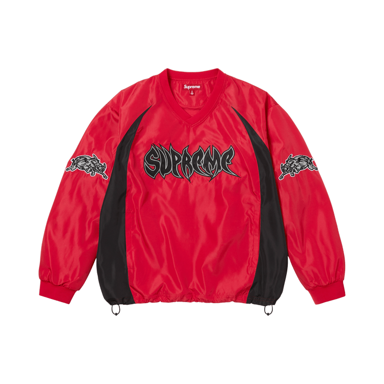 Buy Supreme Warthog Warm Up Pullover 'Red' - FW25KN23 RED | GOAT