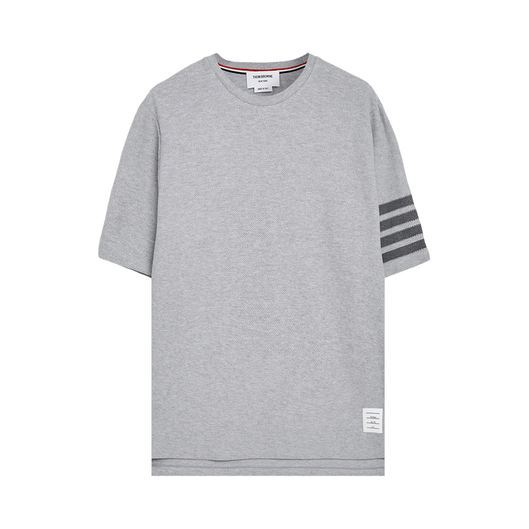 Buy Thom Browne 4 Bar Short-Sleeve Tee 'Pale Grey' - MJS296A J0248