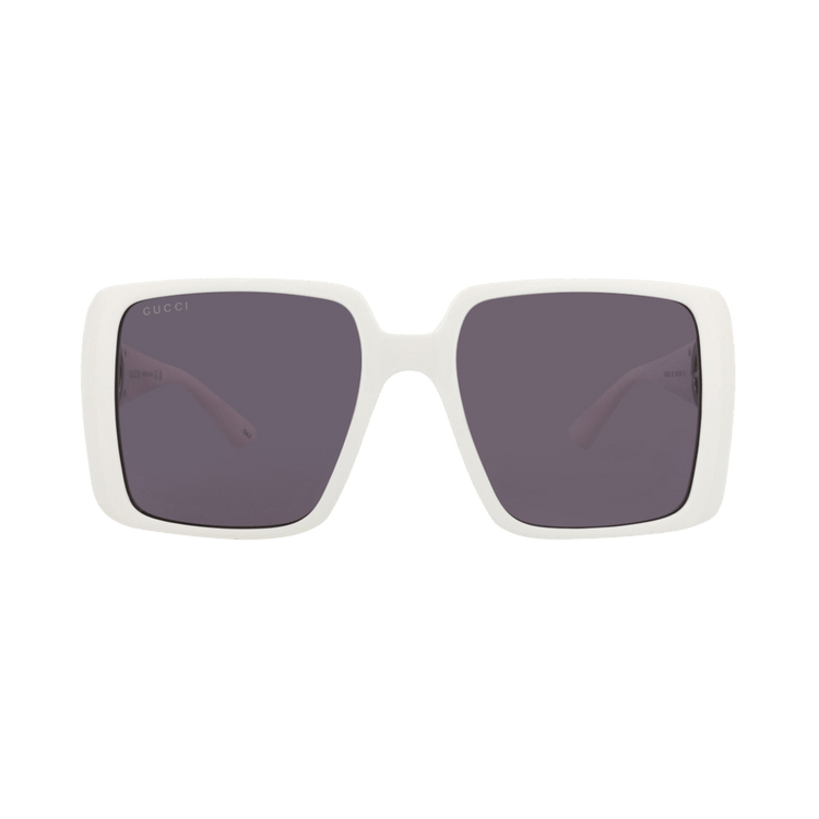 Buy Gucci Square Frame Injection Sunglasses 'White Grey' - GG1692S
