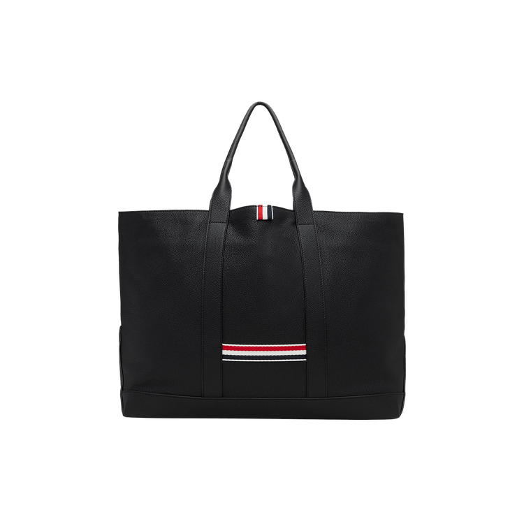 Buy Thom Browne Medium Tool Tote Bag In Soft Pebble Grain Leather