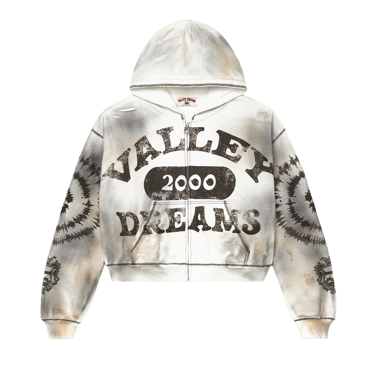 Толстовка со спиральной молнией Vale Forever 'Темно-белая'