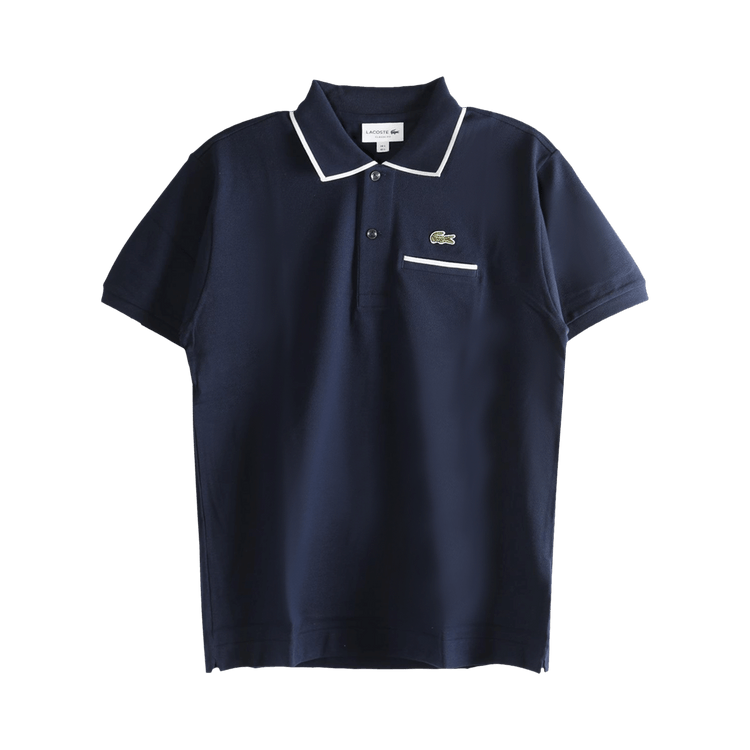 Buy Lacoste Classic Fit L.12.12 Pocket Detail Polo 'Navy Blue