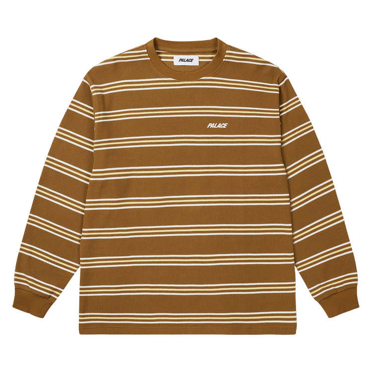 Buy Palace Trio Stripe Long-Sleeve 'Fox' - P29ES011 | GOAT