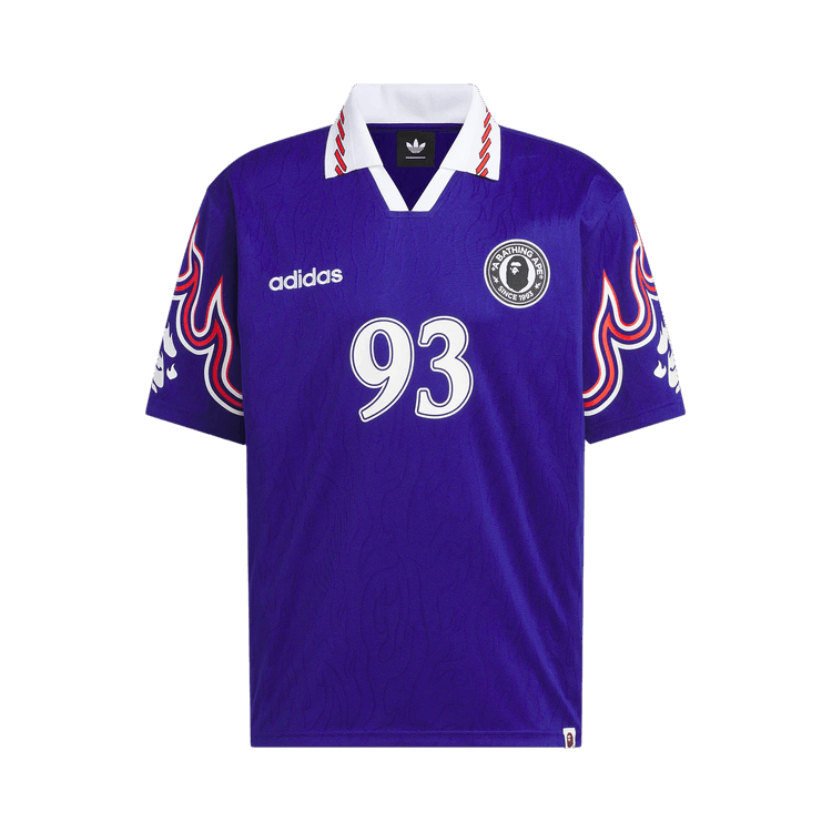 Buy Adidas x BAPE SSL Flame Jersey 'Japan Blue' - KF4914 | GOAT