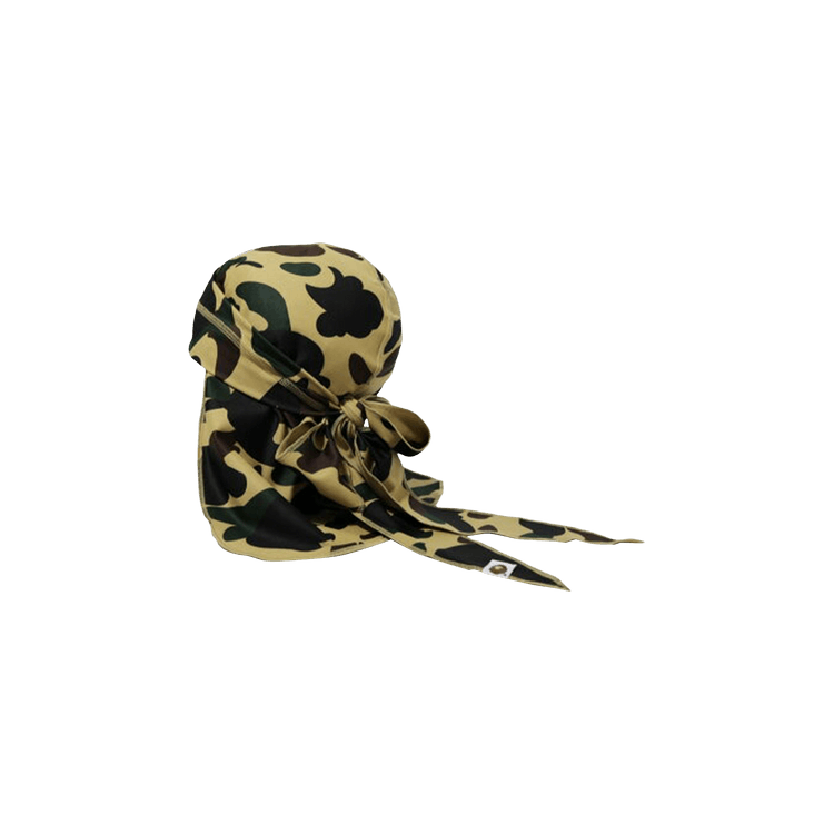 Buy BAPE 1st Camo Du-Rag 'Yellow' - 1M30181014 YELLOW | GOAT