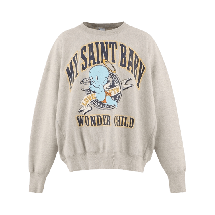 Buy SAINT Mxxxxxx Michael Crew Neck 'Grey' - SM HR1 0000 050 | GOAT