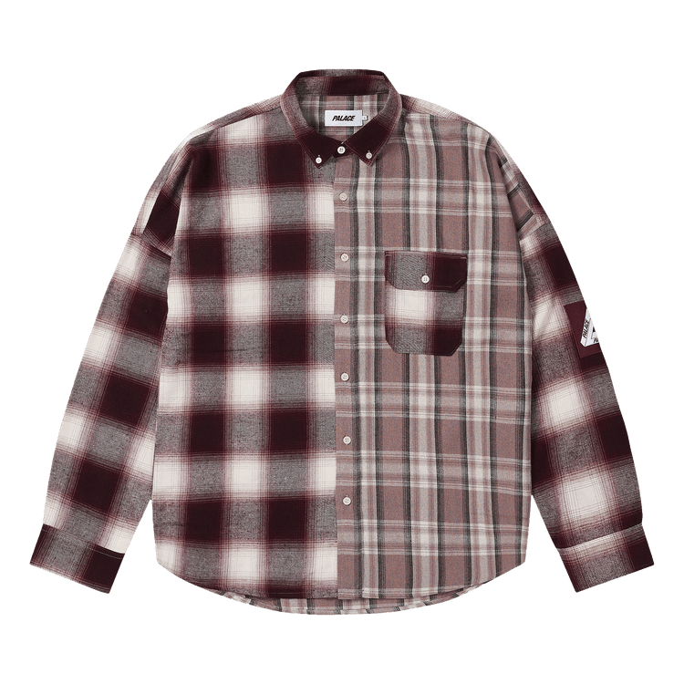 Buy Palace Patchy Flannel Shirt 'Red' - P30SHT004 | GOAT
