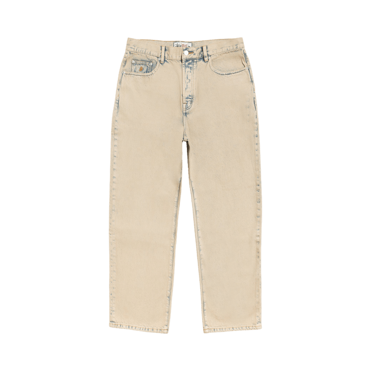 Buy Stussy Big Ol' Jean Denim 'Resin Wash Khaki' - 116750 RESI | GOAT