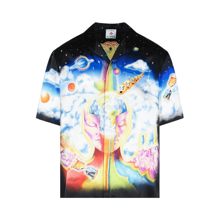 激レア　フラメンコFC100周年記念シャツ Buy Casablanca Cuban Collar Short-Sleeve Shirt 'The Essential