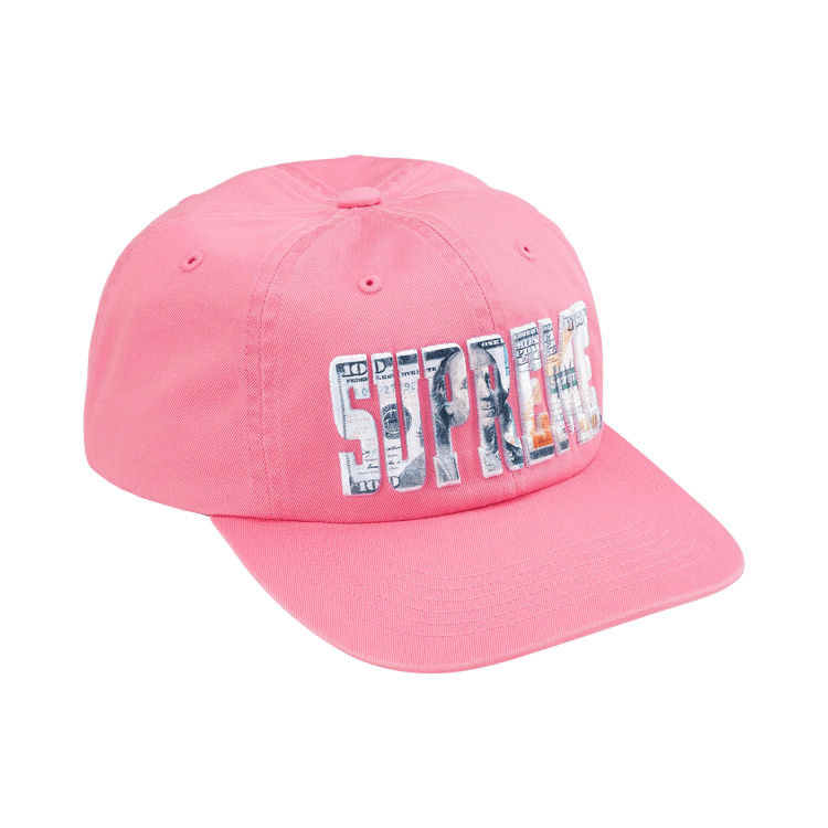Buy Supreme Embroidered Money Logo 6-Panel 'Pink' - SS26H60 PINK