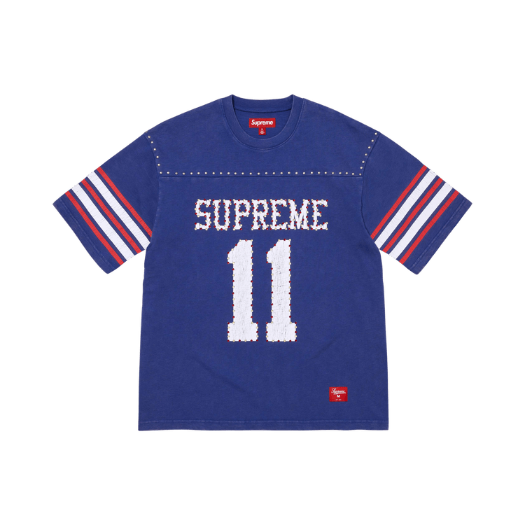Buy Supreme Studded Short-Sleeve Top 'Blue' - SS26KN31 BLUE | GOAT