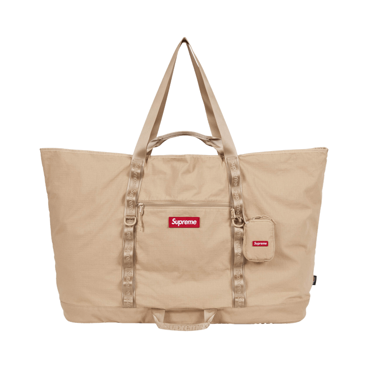 Buy Supreme X-Large Tote Bag + Utility Pouch 'Tan' - SS26B3 TAN | GOAT