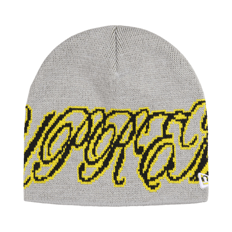 Buy Supreme New Era Cursive Beanie 'Grey' - SS26BN26 GREY | GOAT