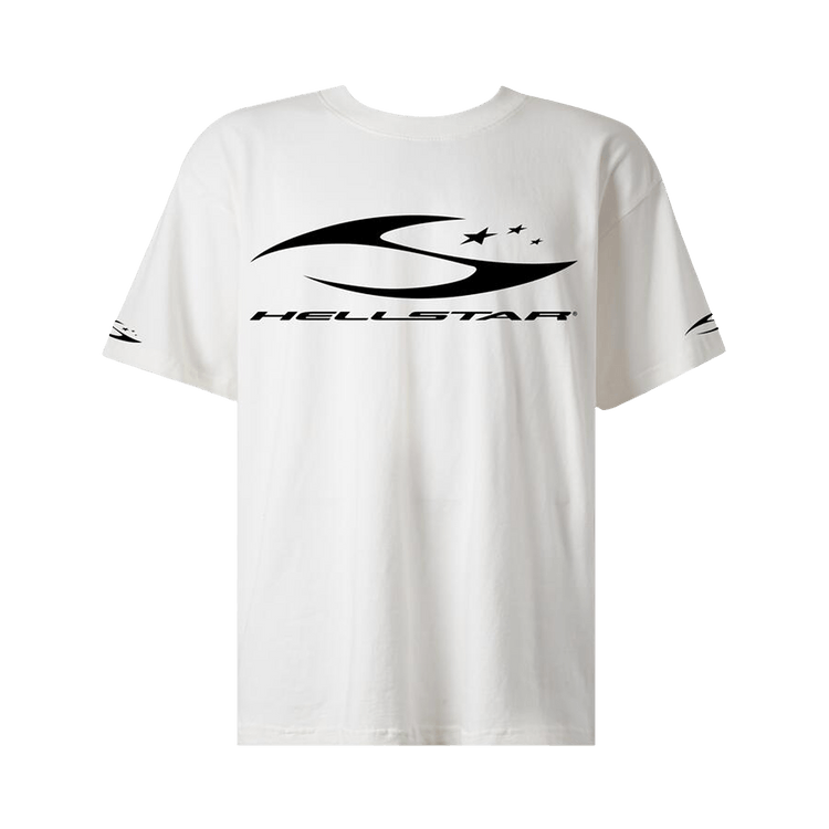Buy Hellstar H Cursive Logo T-Shirt 'White' - HSSS26TE1 WHT | GOAT
