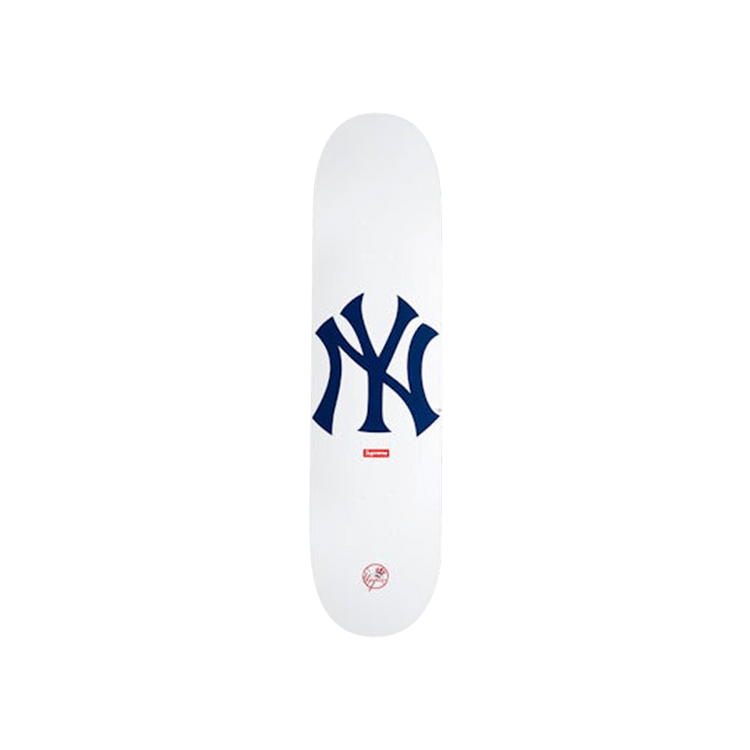 Buy Supreme x New York Yankees Skateboard Deck 'White' - 00052