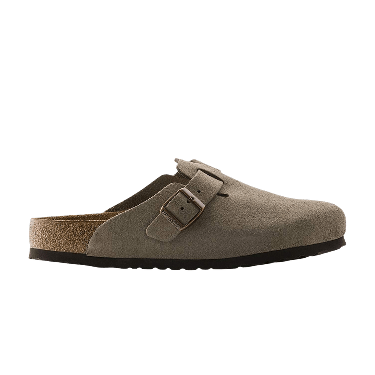 Birkenstock Boston Soft Footbed Mules 'Taupe '