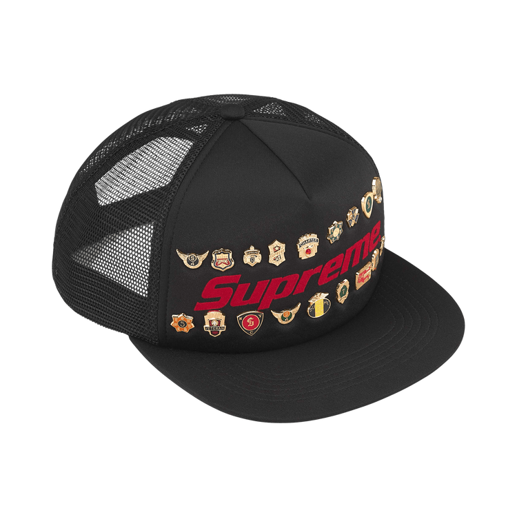 Buy Supreme Pins Mesh Back 5-Panel 'Black' - SS26H65 BLACK | GOAT SA