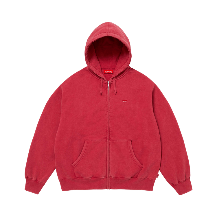 Buy Supreme Small Box Zip Up Hooded Sweatshirt 'Dark Red Buy Supreme Small Box Zip Up Hooded Sweatshirt 'Dark Red