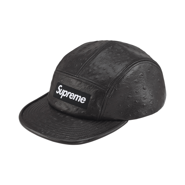 Buy Supreme Ostrich Embossed Leather GORE-TEX Camp Cap Buy Supreme Ostrich Embossed Leather GORE-TEX Camp Cap