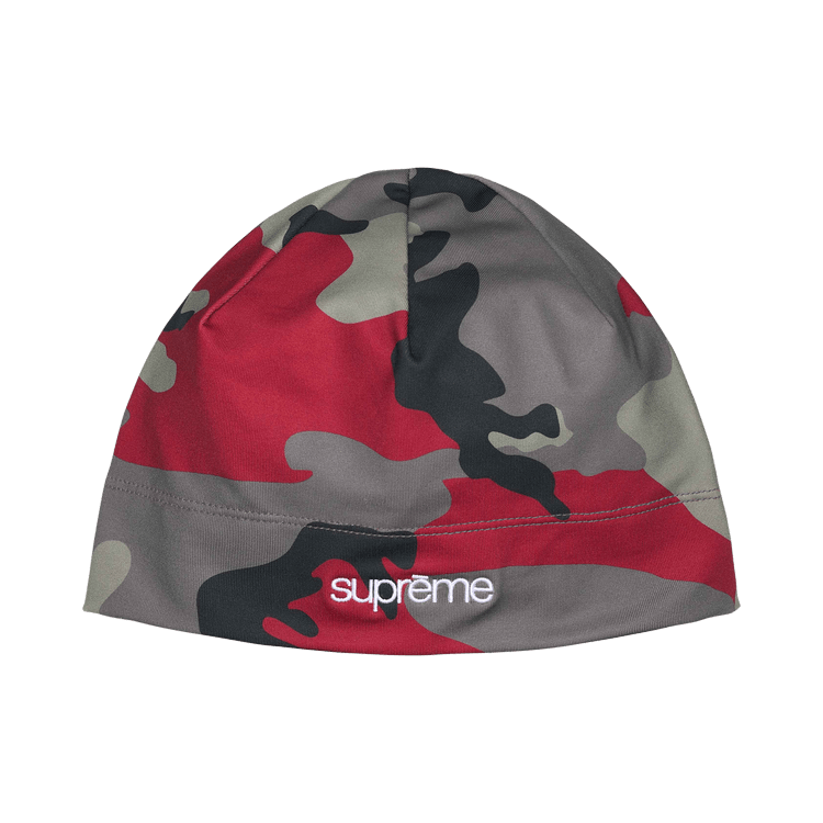 Buy Supreme Base Layer Beanie 'Red Camo' - SS26BN7 RED CAMO | GOAT