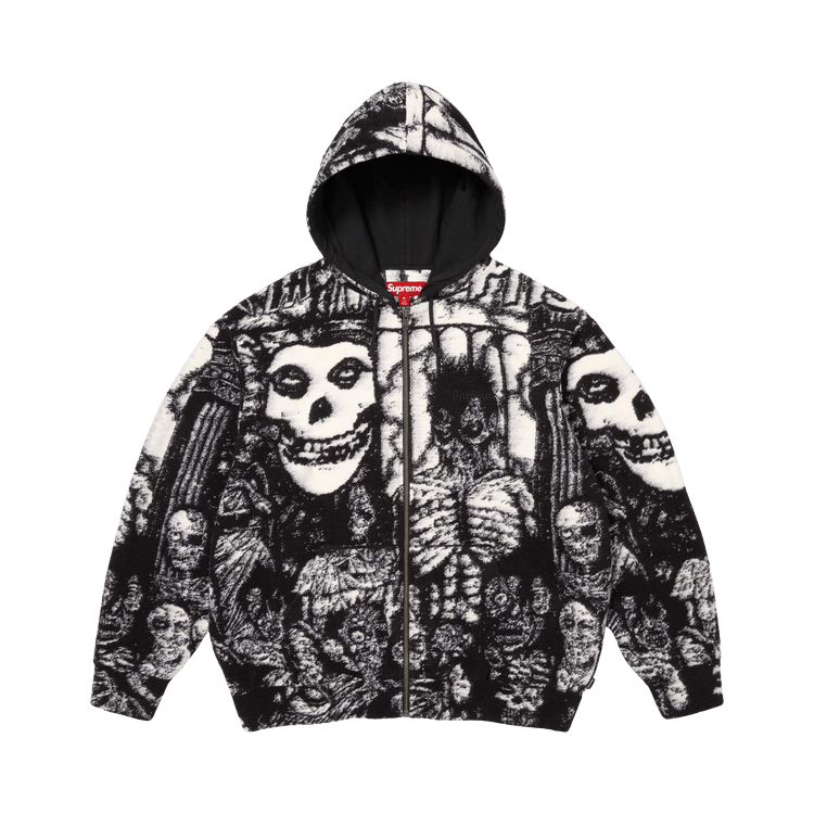 Buy Supreme x The Misfits Zip Up Hooded Sweater 'Black' - SS26SK24