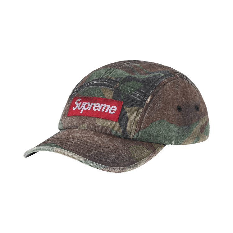 Buy Supreme Overdyed Camp Cap 'Woodland Camo' - SS26H92 WOODLAND