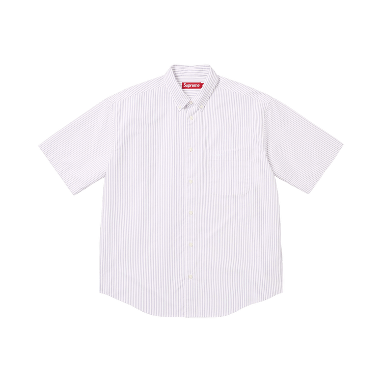 Buy Supreme Loose Fit Oxford Short-Sleeve Shirt 'Stripe' - SS26S1
