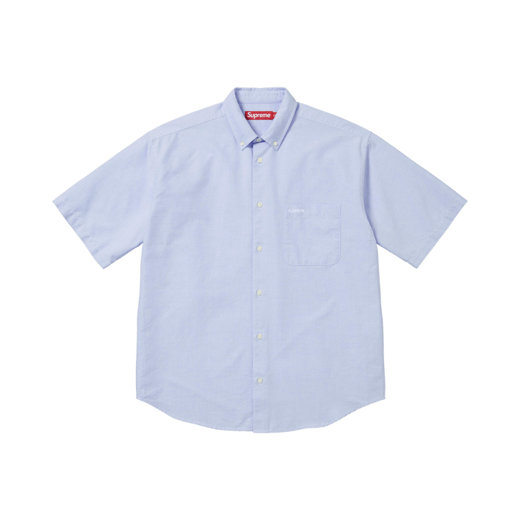 Buy Supreme Loose Fit Oxford Short-Sleeve Shirt 'Light Blue