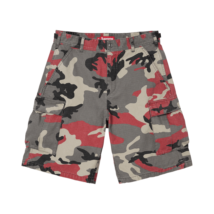 Buy Supreme Cargo Short 'Red Camo' - SS26SH13 RED CAMO | GOAT