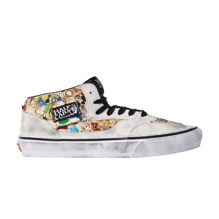 Buy Supreme x Mike Kelley x Vans Half Cab 'White' - VN00112HNTR | GOAT