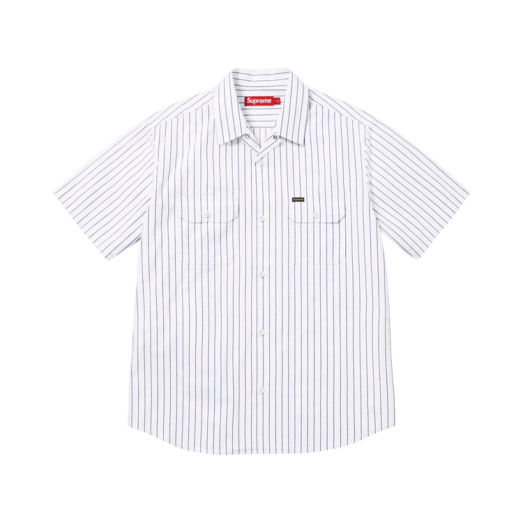 Buy Supreme Ghostface Short-Sleeve Work Shirt 'Stripe' - SS26S24