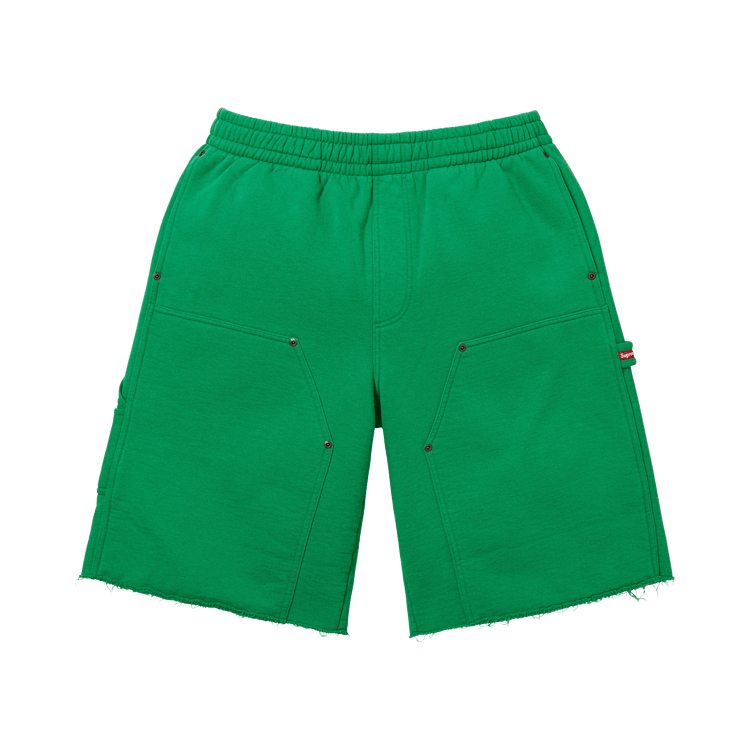 Buy Supreme Double Knee Painter Sweatshort 'Green' - SS26SH8 GREEN
