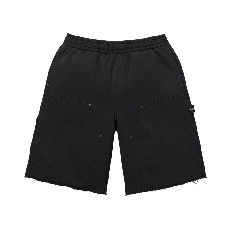 Buy Supreme Double Knee Painter Sweatshort 'Black' - SS26SH8 BLACK