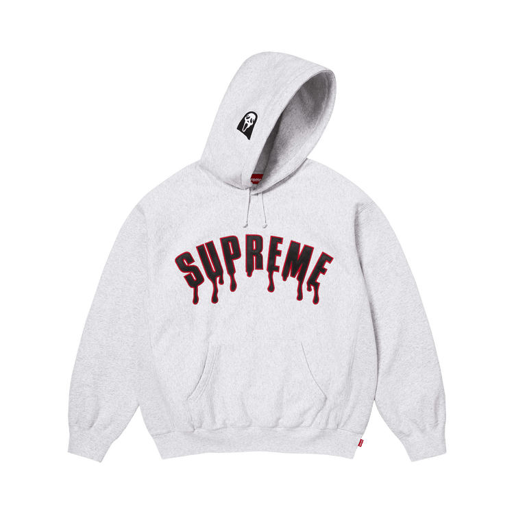 Buy Supreme Ghostface Arc Hooded Sweatshirt 'Ash Grey' - SS26SW96