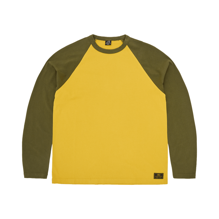 Buy Corteiz Stencil Raglan Long-Sleeve 'Gold/Olive' - CRTZ0367 426