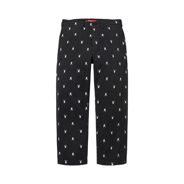 Buy Supreme Chino Pant 'Black Playboy' - SS26P49B BLACK PLAYBOY | GOAT
