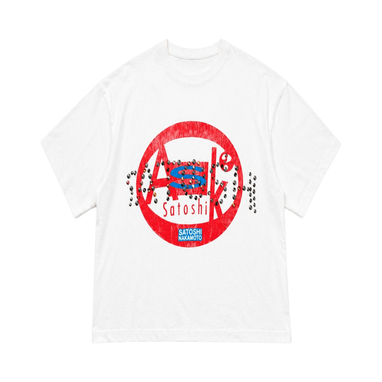 Buy Satoshi Nakamoto Ask Satoshi Tee 'White' - SS26TEE014 WHIT | GOAT